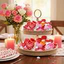 Seenelling 56 Pcs Valentine's Day Foam Hearts for Adults Polystyrene Foam Balls Crafts Painting Kit Paint Your Own Hearts Shape Crafts Gifts DIY Unpainted Paintable Statues for Wedding Wedding Decor