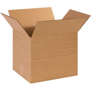 Box USA MD141212 Multi-Depth Corrugated Cardboard Box 14" L x 12" W x 12" H, Kraft, for Shipping, Packing and Moving (Pack of 25)