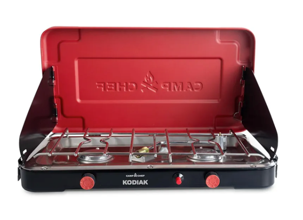 Gridiron Gameday 24" Portable Propane Grill  Flat Top Tabletop Griddle with Hinged Lid, 24,000 BTUs, Flamethrower Ignition, Dual Heat Zones, Adjustable Legs for Tailgating, Camping & Outdoor Cooking