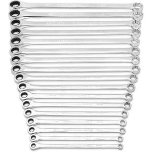 GEARWRENCH 17 Pc. GearBox 12 Pt. XL Double Box Ratcheting Wrench Set, Metric - 85989