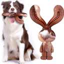 Indestructible Dog Toys for Aggressive Chewers, Tough and Durable Chew Toys for Large Medium Dogs, Interactive Dog Chew Toys to Keep Them Busy (A Rabbit)