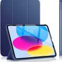 Soke Case for iPad 11th Generation (A16) 11-inch 2025 & 10th Gen 10.9-inch 2022 - [ Auto Wake/Sleep + Slim Trifold Stand], Protective Hard PC Back Cover for Apple iPad 11/10 - Navy Blue