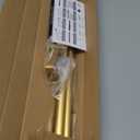 Curtain Rods for windows 32-48 inch, 5/8 inch Decorative Gold Splicing Heavy Duty Metal Curtain Rod set with Brackets