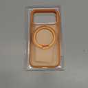 TORRAS 360 Magnetic Stand for iPhone 17 Pro Case, [Fit for MagSafe] [Rotatable Ring Kickstand] [4X Mil-Grade Shockproof] Slim Phone Cover, Camera Button, Cosmic Orange, Translucent, Ostand O3 Fitness