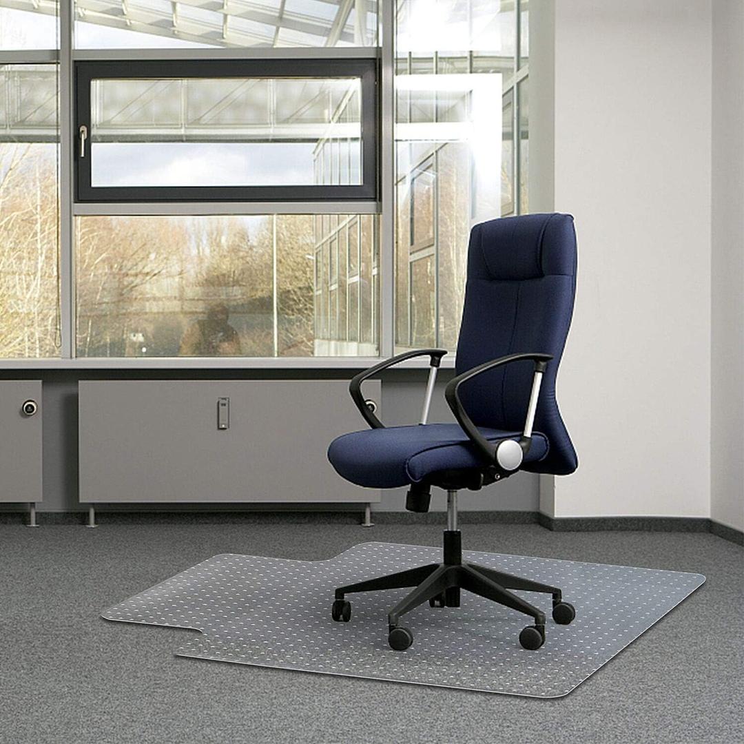Kuyal Office Chair Mat for Carpets,Transparent Thick and Sturdy Floor Mats, 36" X 48" Rectangle with Lip