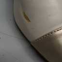 Coutgo Womens Bow Tie Mules Heels Two Tone Closed Pointed Toe Slip On Backless Wedding Dress Shoes Pumps Size 8.5