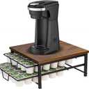 2 Tier Coffee Pod Drawer,60 Capacity Coffee Capsule Storage Organizer Holder For K Cups,Home Kitchen Counter Organizer