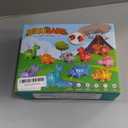 52 PCS Dinosaur Alphabet Learning Toys for Toddlers Kids 3-5, 10 Different Dinosaur Figures, Double Sided ABC Matching Game, Preschool Activities Montessori Fine Motor Toys for Toddlers Kids