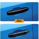 Hoolcar Black Exterior Door Handle Covers Trim Overlay Compatible with 2019-2024 Chevy Silverado GMC Sierra/Colorado GMC Canyon 2023-2025 Door Handle Protector Shell (with 2 Smartkey Hole)