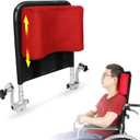 Wheelchair Headrest Neck Support Head Positioning Pillow Medical Neck Surgery Foam Wedge Keep Head Straight Immobilizer Back Support Cushion Headrest Attachment for Wheelchair Accessories Seniors (Red)