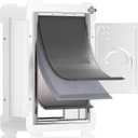 MIAOTONG 3-Flap Dog Door for Wall, Energy-Efficient Insulated Pet Door for Wall, Aluminum Lock Doggy Door for Wall, Steel Frame and Telescoping Tunnel Dog Doors(Pets Up to 100 Lb) -Large