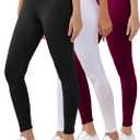 Women's Cotton Ankle Length Leggings | Elastic Waistband Soft Stretchable Everyday Wear | Pack of 3 XL