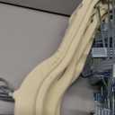 Cozymood Velvet Skirt Hangers - Pack of 24 - Velvet Hangers with Clips Ultra Thin Non Slip Velvet Pants Hangers Space Saving Clothes Hanger for Trouser, Skirts, Jeans, Dress (Beige)