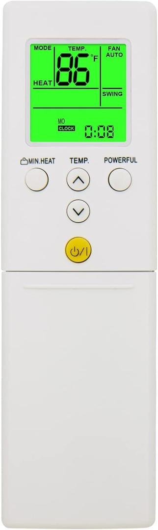 Compatible with Fujitsu Air Conditioner Remote Control AR-RED1U ARRED1U AOU9RLS2 AOU12RLS2 AOU15RLS2 ASU9RLS2 ASU12RLS2 ASU15RLS2 Display in Both Fahrenheit and Celsius