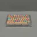 PBT Keycaps 126 Keys MOA Profile Cute Keycap Dye-Sublimation Rainbow Candy Keycaps Set Custom Keycap for Cherry Gateron MX Swithes Mechanical Keyboards (Only Keycaps)