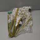 White Silk Flowers in Bulk Wholesale Artificial Orchids, 12 Pcs (Each 38.5), for Wedding Festive Party Home Office Decoration, No Include Vase