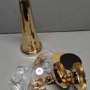 Metal Gold Trumpet Vase - 2 Pcs Tall Tabletop Vases for Centerpieces, 20.8in, Flower Stand for Wedding, Birthday, Home Decor