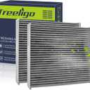 Treeligo 2 PACK CF10134 Cabin Air Filter Compatible with Honda Civic(2006-2015), Accord(2003-2022), CR-V(2007-2016), Odyssey(2005-2017),Pilot,Ridgeline,Passport,Acura CSX, ILX, MDX, RDX, TLX, RLX