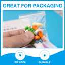 1200pcs 2" x 2" Clear Zip Bags, 2 Mil Thick, Small Zip Poly Bags, Reclosable Zip Seal Plastic Bags for Necklace, Ring, Coin, Beads, Jewelry, Pill