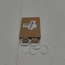PATIKIL 1.8" OD 1.5" ID Loose Leaf Rings, 20 Pack Binder Ring Book Rings Steel for Paper DIY Scrapbook Notebook Photo Album, White