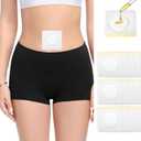 2 x 50pcs Disposable Castor Oil Pack Wrap Belly Button(Oil Not Included),Castor Oil Patches Self-Adhesive CastorOil Wrap Organic Cotton