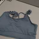 Gaiam Women's Shine Bra, Slim Fit, Stretch Midweight Material, Moisture-Wicking (Goblin Blue, Smal)