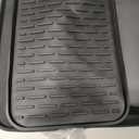 Silicone Coffee Mat, 24''x16'' Bar Mat with Detachable Dish Drying Mat - Fits Under Coffee Maker & Dish Rack (Black)