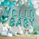 HappyFiller 4400 PCS Teal Tiny Acrylic Beads Gemstone Party Confetti Table Scatters Gems 7mm for Vase Filler,Floral Arrangement,Bridal Shower Decoration,Home Centerpieces,Candle Display