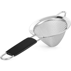 Fine Mesh Strainer - 3.3 Inch Conical Sieve - Tea Strainers for Loose Tea, Coffee Strainer, Food Strainer, Juice Strainer, and Much More!