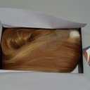 Synthetic Lace Front Wigs Pre Plucked 13x4 Lace Skunk Stripe Blonde Ginger 26 Inch Long Layered Straight Wigs For Women 100% Futura Fiber Ready to Wear Glueless Wig With Bangs Daily Party Use