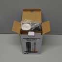 Electric Salt and Pepper Grinder Set Automatic Grinder for Kitchen Battery Pepper Mill Shakers Adjustable Coarseness Upgraded Larger Capacity with Led Gifts for Mom (Black/White)