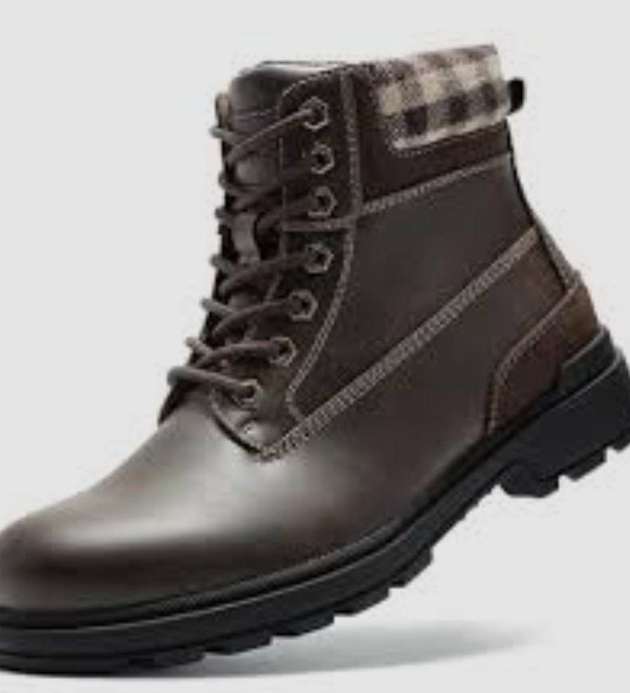 ZDLJYL Men's Snow Boots Outdoor Hiking Brown 9,5