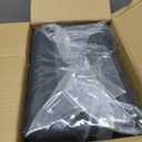 4 Packs Storage Bins with Bamboo Lids - Plastic Storage Containers with Lids Stackable Storage Box: Storages Baskets for Organizing Desktop Closet Playroom Classroom Office, Black