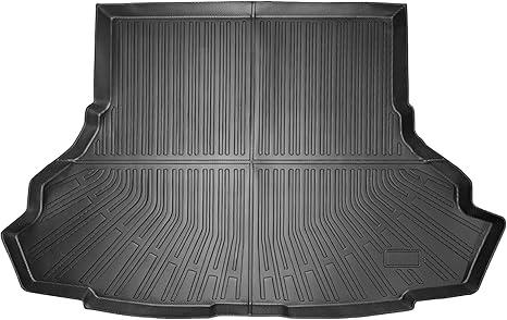 IKON MOTORSPORTS TPE Cargo Trunk Liner, Compatible with 2015-2026 Ford Mustang, Custom Fit All Weather Protection Heavy Duty Rear Trunk Tray Cargo Mats Protector, Black