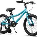 AVASTA Bilbo 18 Inch Kids Bike for Boys Girls 5-14 Years Old, Retro Style High Carbon Steel Bicycle with Adjustable Handlebars and Seat, Dual V-Brakes, Kickstand, Multiple Colors