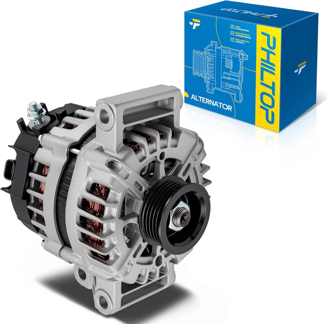 PHILTOP Alternator Compatible with 2013-2016 Verano 2.4L 2013-2015 Captiva Sport 2012-2017 Verano 2011 LaCrosse 2.4L, 130 Amp Alternator Replace 11652N 230201091810 2605324A FG12S081 FGN12S081