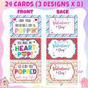 24 Pack Easter Gifts for Kids - Dinosaur Pop Fidget Toy with Gift Cards for Kid Boy Girl, Bulk Kid Easter Egg Fillers Party Favors School Classroom Prizes Exchange Goodie Bags Stuffers