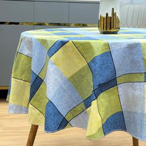 Pioggia Vinyl Tablecloth with Flannel Backed Waterproof Oil-Proof PVC Table Cloth Stain-Resistant Wipeable Easy Care Table Cover for Indoor and Outdoor