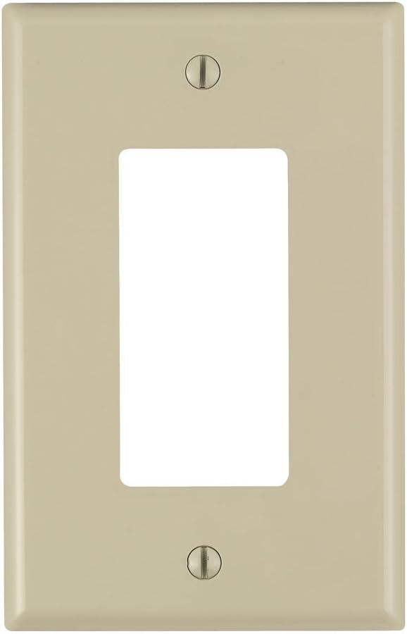 Leviton 1-Gang 1-Decora Midway Nylon Wallplate, PJ26-I, Ivory