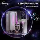 iSpring RCD100UHCG UV Alkaline Hot & Cold Countertop Reverse Osmosis Water Filter Dispenser with Mineral & LED UV Filter, 9 Temp Options (50-210°F), 6 Volumes, TDS & Filter Life Monitor