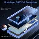 Hekodonk for Galaxy S25 Ultra Case Magnetic,[Compatible with Magsafe][Built-in Tempered Glass Screen Protector][Glitter Card] Full Body Bling Case for Samsung Galaxy S25 Ultra,Blue