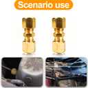 4 x 5/16 Inch OD Compression Copper Tube Union Straight Joiner Fittings for Air Gas Water