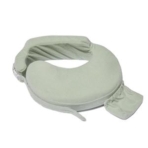 My Brest Friend Nursing Pillow - Deluxe - Enhanced Comfort w/ Slipcover - Ergonomic Design for Ultimate Breastfeeding Support for Mom & Baby - Adjustable Backrest and Handy Side Pocket, Spring Green