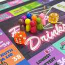 2 x Momo & Lychee Board Games for Adults Party, Larger Fun Leather Mat Adult Games for Game Night, Bachelorette Party Twister Games for Girls Night Family Play, Age 21+, 2-8 Players