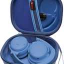 XANAD Hard Case for Bose QuietComfort, QC Ultra, QC 45, QC 35, QC45 SE, QC SE or Skullcandy Crusher Evo, Hesh ANC, Hesh Evo, Crusher ANC 2, Crusher, Riff 2 Noise HeadphonesOuter Blue+Inner Blue