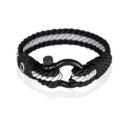 Mover Bracelets Mens Jewellery - Twisted Rope Bracelet | Couple Wrist Band | Blue Male Bracelet Armanband For Man B-5-8.5 Pack Of 2
