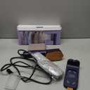 Travel Steamer for Clothes, 110-240V Dual Voltage Portable 2-in-1 Steamer  Iron 2 In 1 Mini Handheld Garment Steamer Iron, 1100W, Large Ceramic Heat Panel for Home & Global & Europe Traveling (Azure)