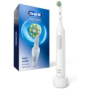 OralB Pro 1000 Rechargeable Electric Toothbrush, White