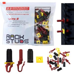 R100 II - Server Rack Screws for 19" Rails, Perfect Cage Nut Replacement, Rack Nuts - Red, 100-Pack, 2.22mm/0.086" (100 Pack, Red) R100 II - Server Rack Screws for 19" Rails, Perfect Cage Nut Replacement, Rack Nuts - Red, 100-Pack, 2.22mm/0.086" (100 Pack, Red)