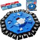 Word Game Family Board Games with Display Timer and 2 Modes, The Fast-Paced 24 Letters Pressing Games, Learning Word Game for Kids & Adults, 2-8 Players, 15-20 Minute Play Time, 8.5 inches x 8.5 inches x 0.1 cm